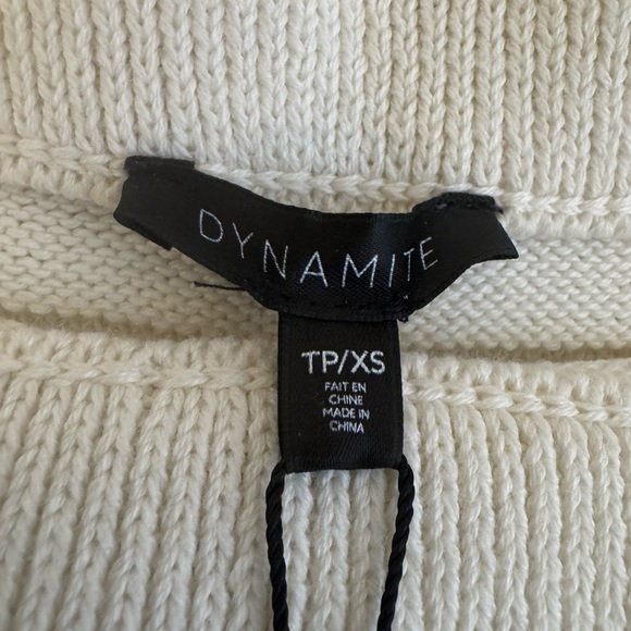 Dynamite Cream Textured Knit Midi Skirt - Picture 3 of 13